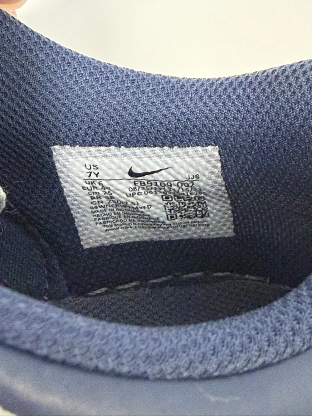 Nike Kids Navy and White Sneakers